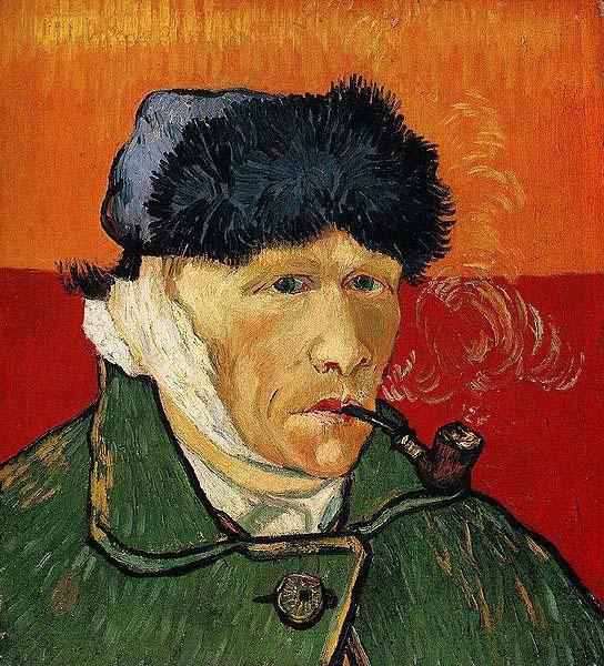 Vincent Van Gogh Self Portrait with Bandaged Ear and Pipe oil painting image